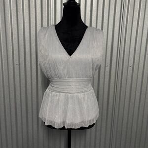 Joie Women's M Floral Silk Chiffon Blouse V-Neck Sleeveless Casual Top